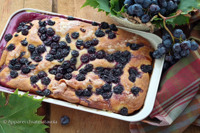 SCHIACCIATA CON UVAS (RECETA ORIGINAL TOSCANA)
