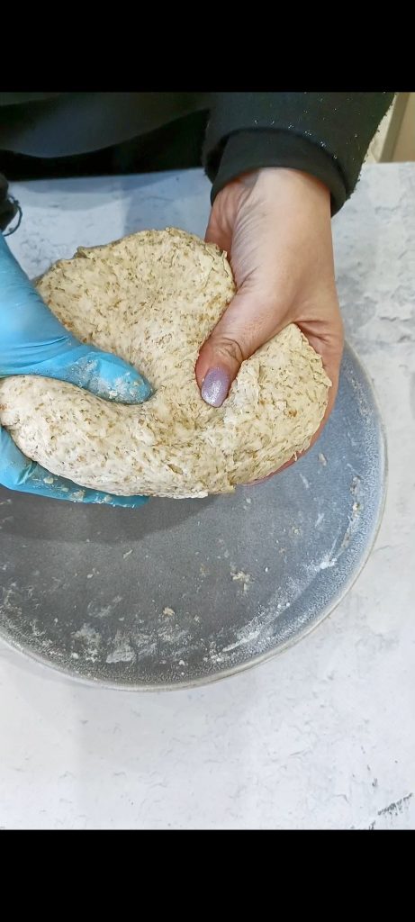 Amasamos hasta obtener una mezcla homogénea