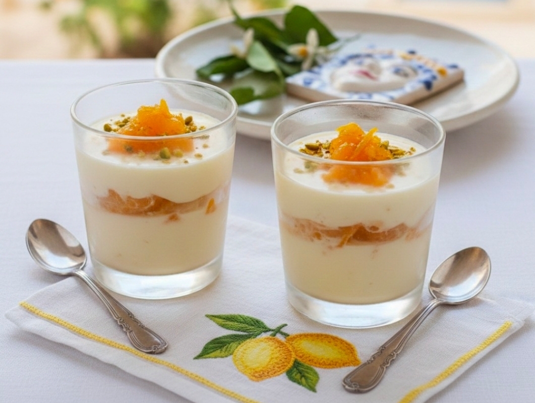 La panna Cotta de Mandarina