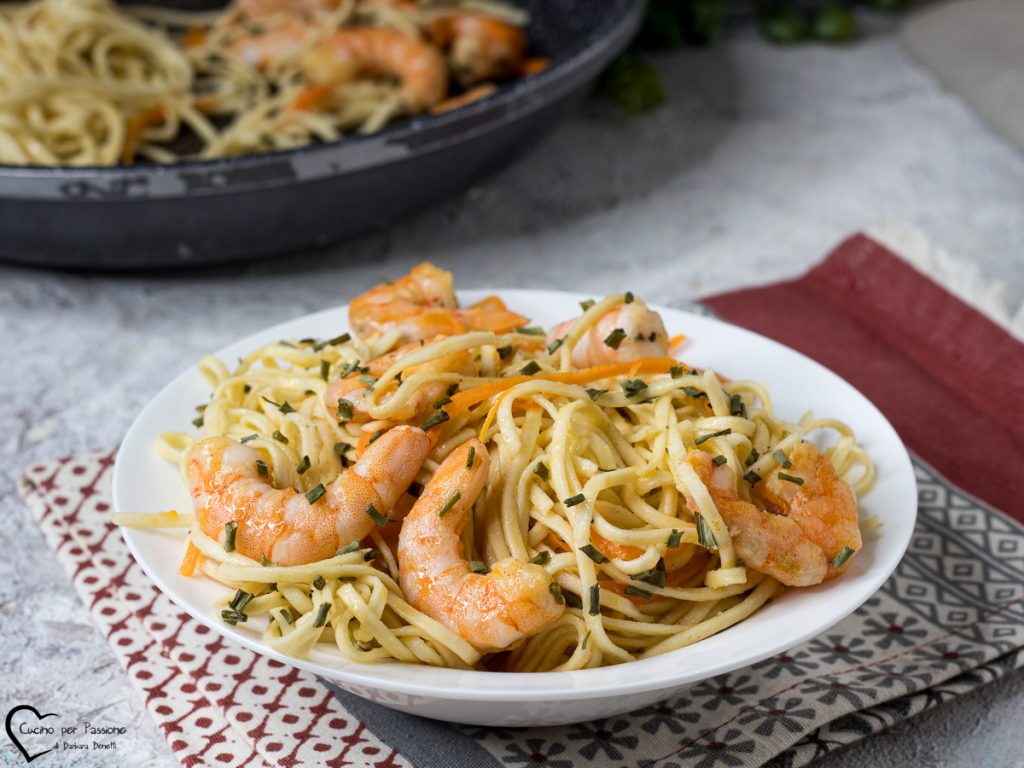 Tagliatelle ai gamberi