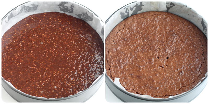 tarta de avellanas y chocolate sin harina