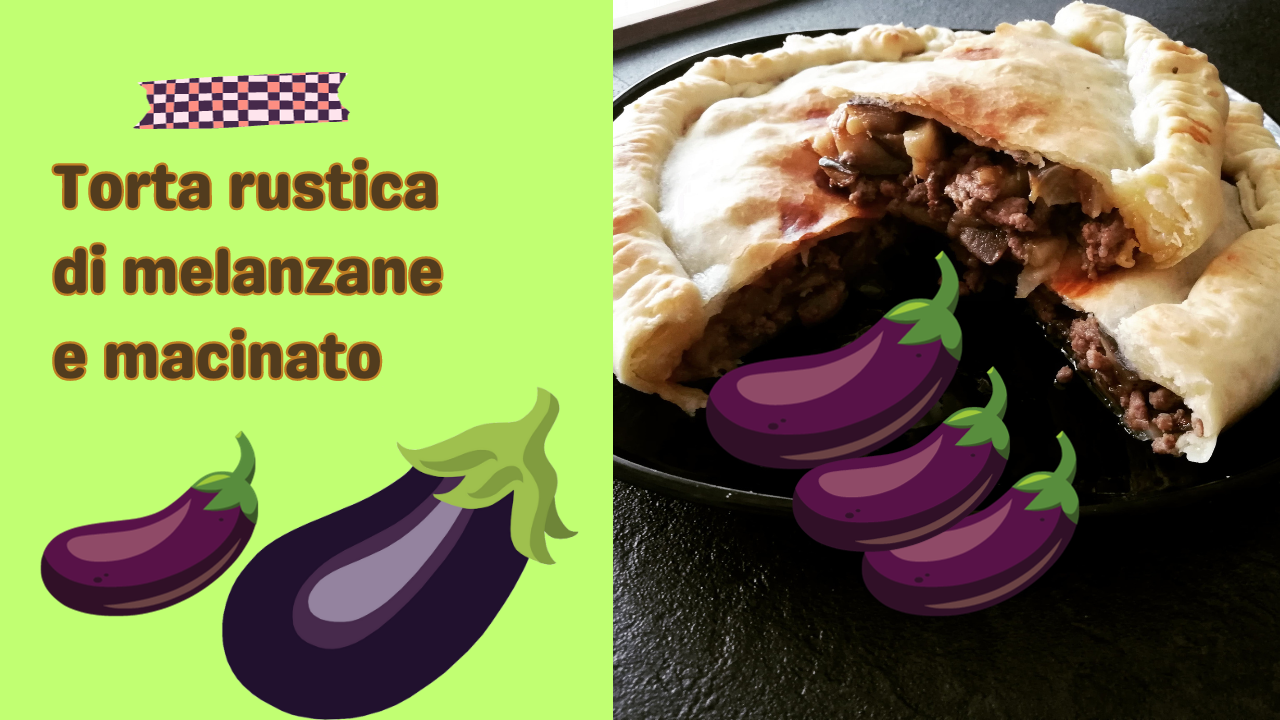 Tarta rústica de berenjenas y carne picada