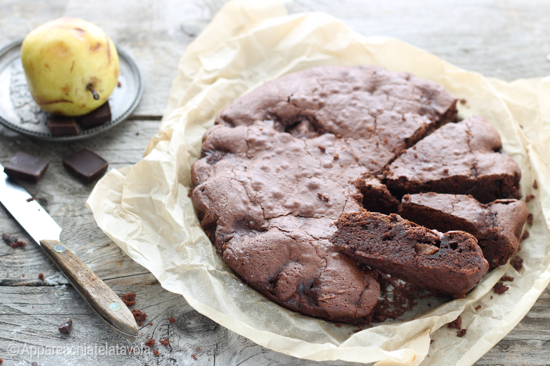 TARTA TENERINA CHOCOLATE Y PERAS