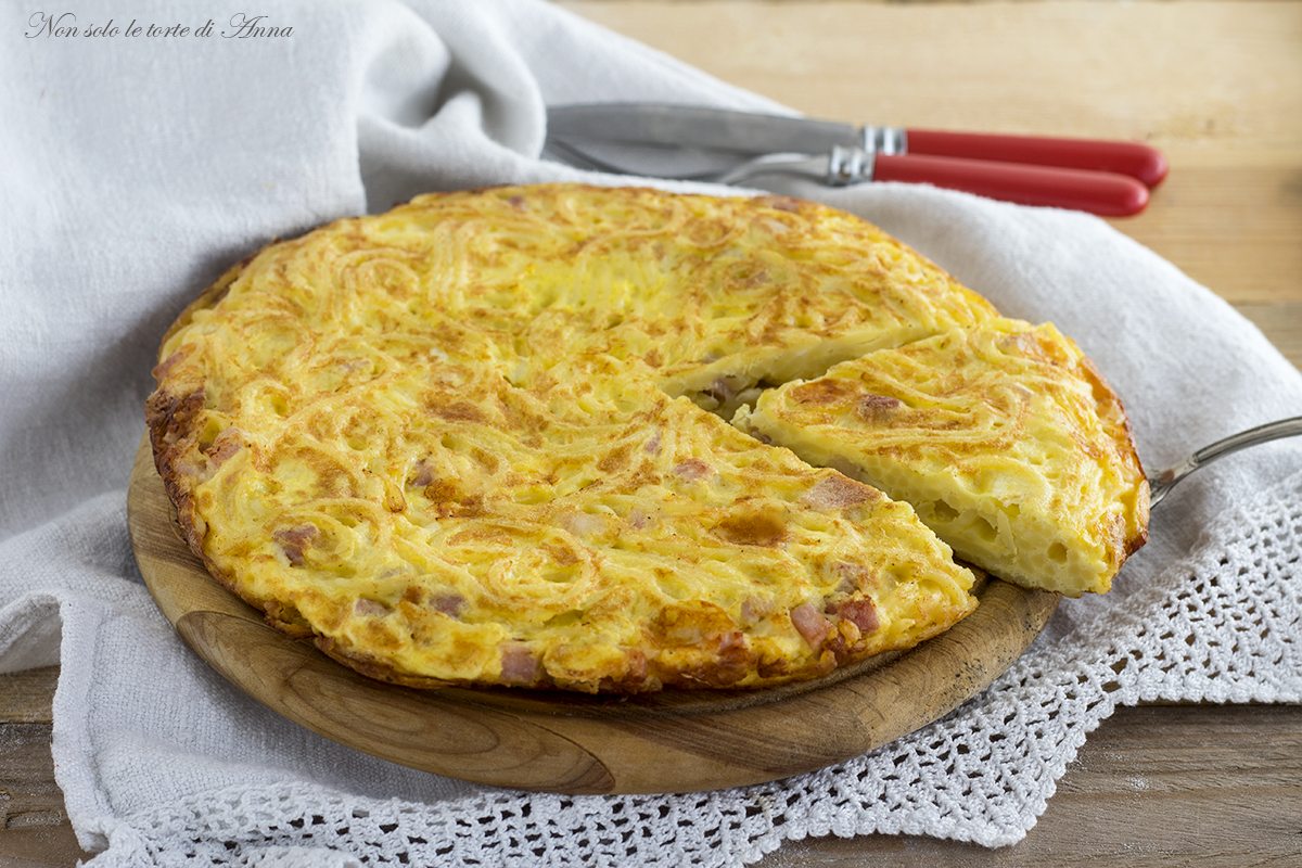 Tortilla de espaguetis