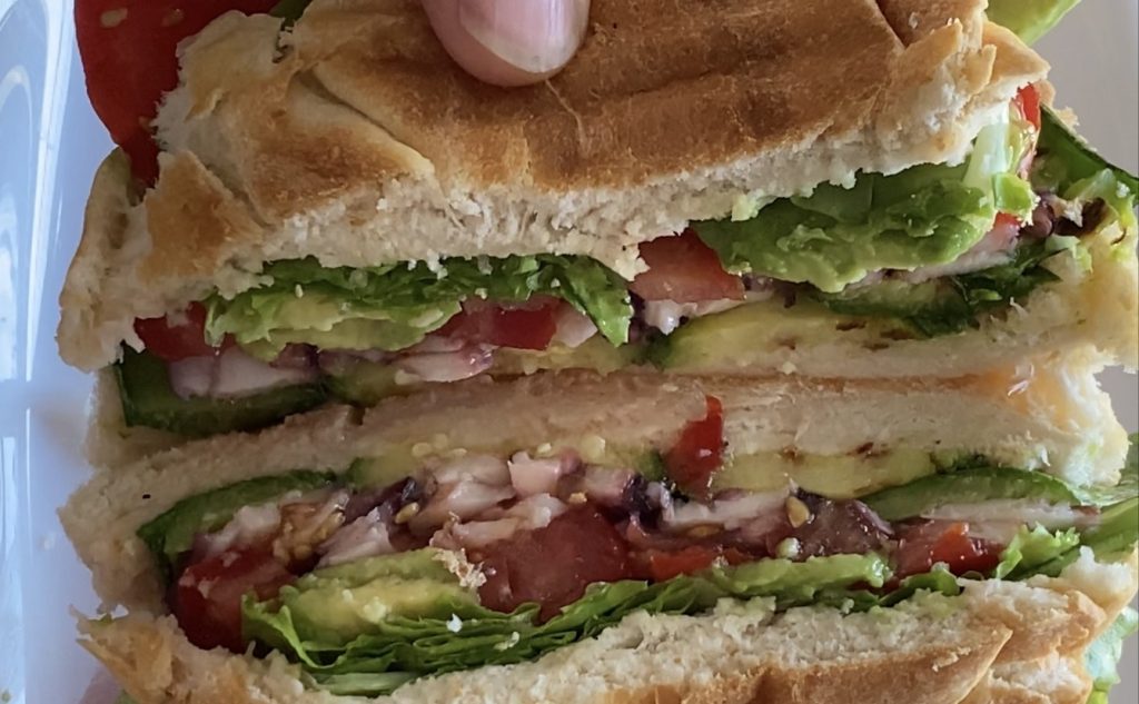 Bocadillo marino con pulpo or octopus sandwich