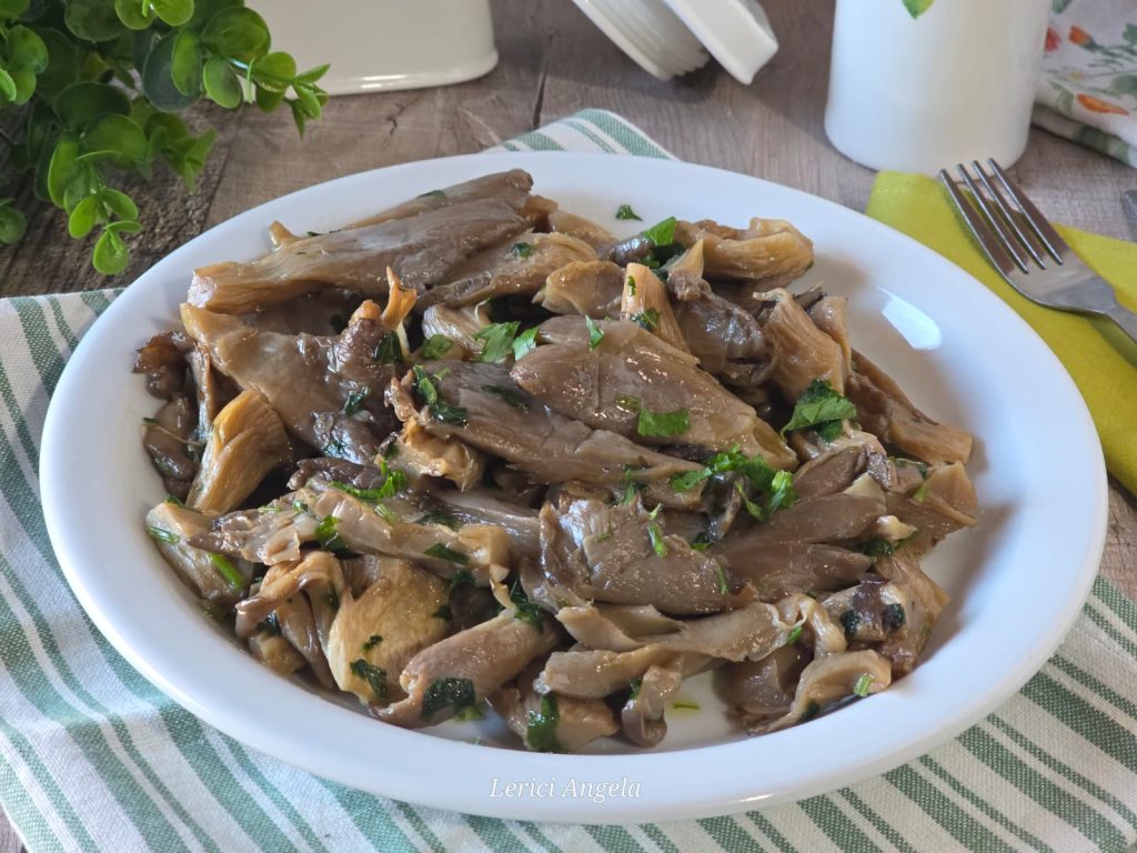 Setas pleurotus a la sartén