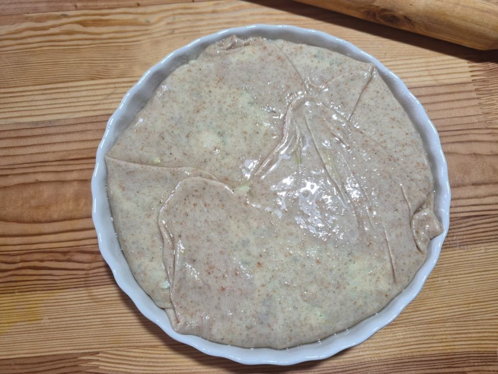 Tarta ligure con calabacines