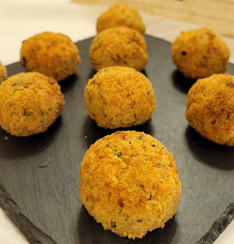 Albóndigas de pan en Freidora de Aire