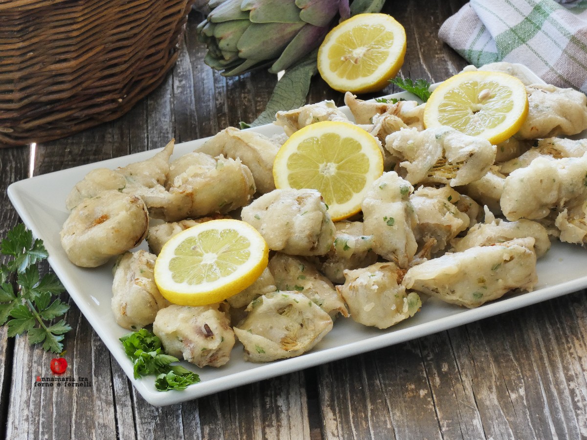 Alcachofas en tempura crujiente