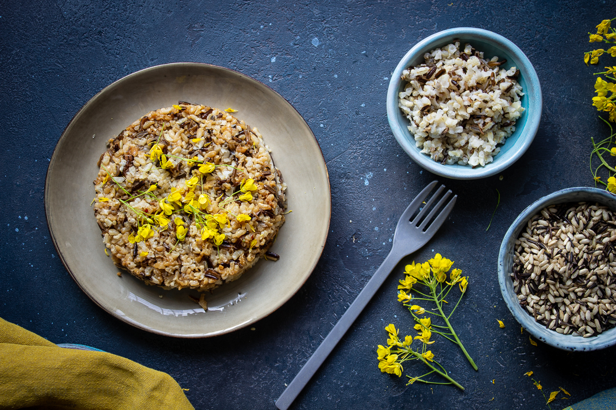 Arroz integral agridulce