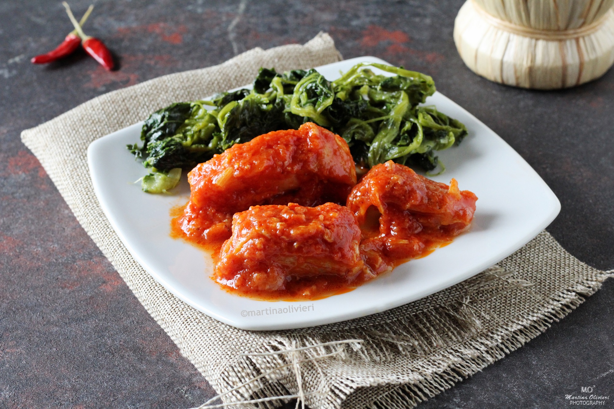 Bacalao en salsa con grelos