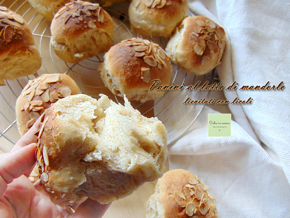 bollitos con leche de almendras fermentados con licoli
