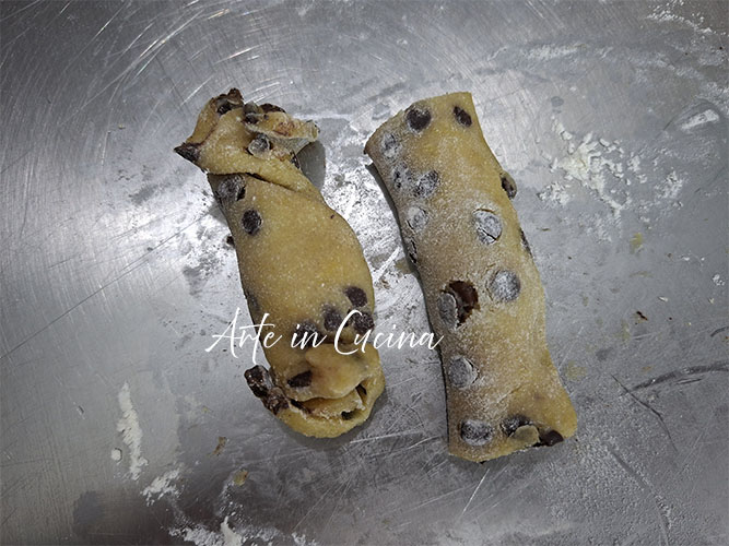 CARAMELAS de NUTELLA con MASA QUEBRADA con pepitas de chocolate