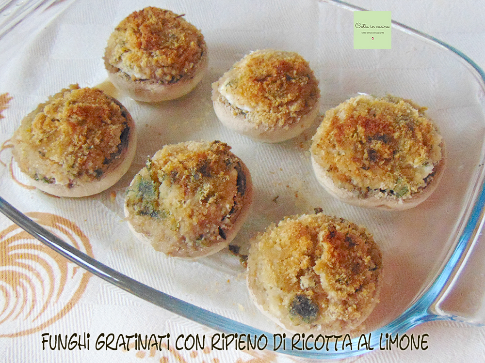 champignon rellenos gratinados