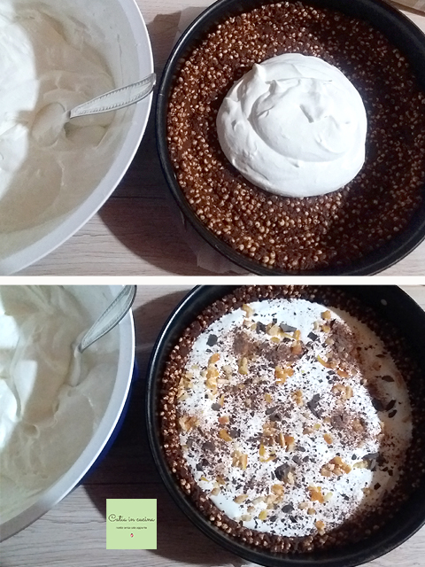 cheesecake de chocolate y naranja confitada pasos