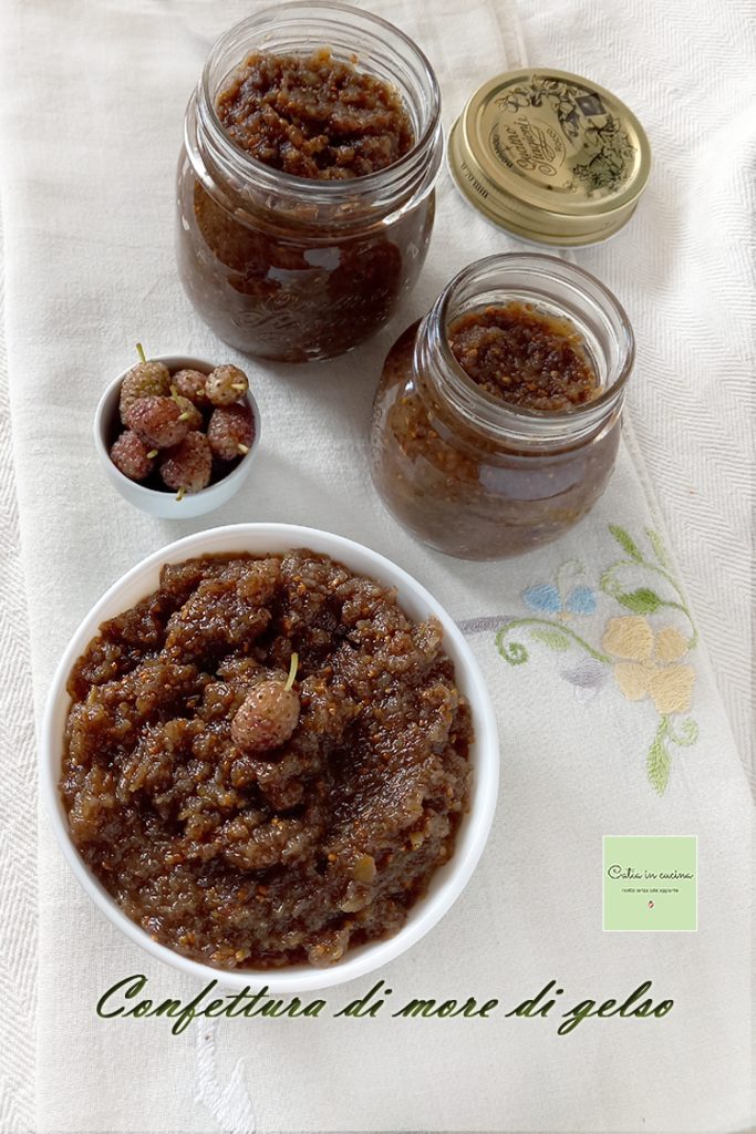 confitura de moras de morera