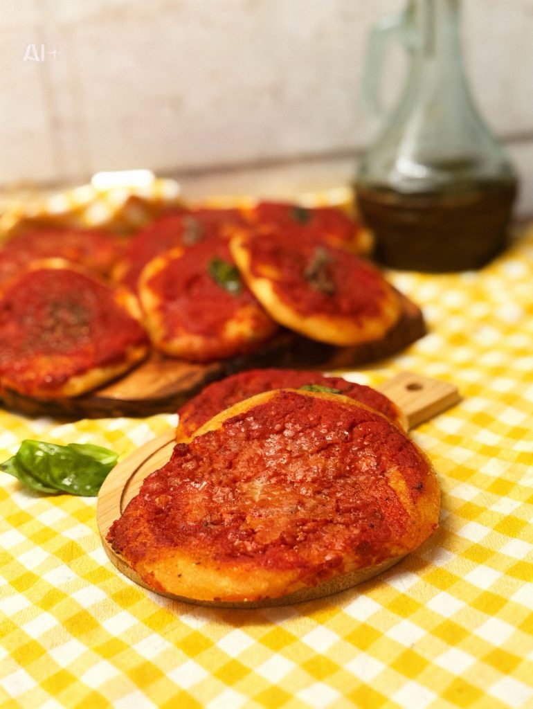 pizzitas rojas suaves sin levadura