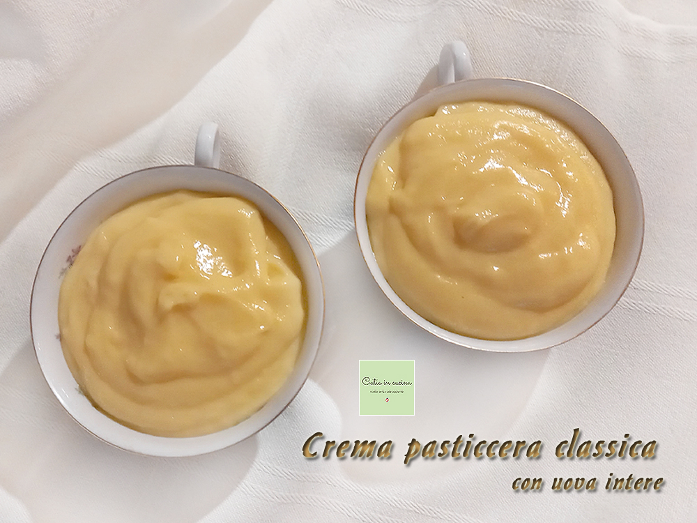 Crema pastelera clásica (con huevos enteros)