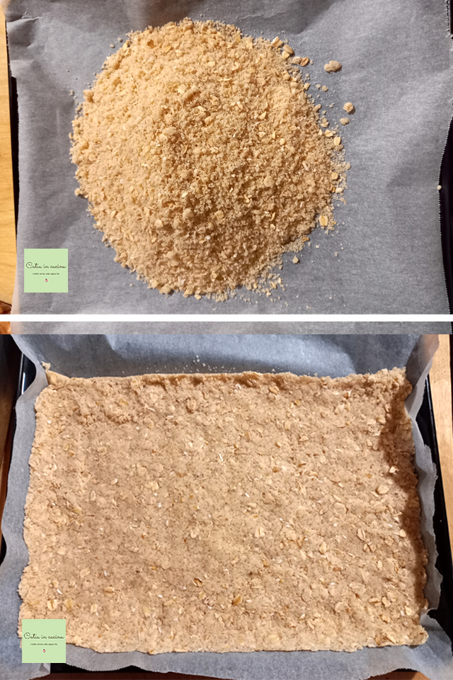 masa quebrada sin huevos con copos de avena