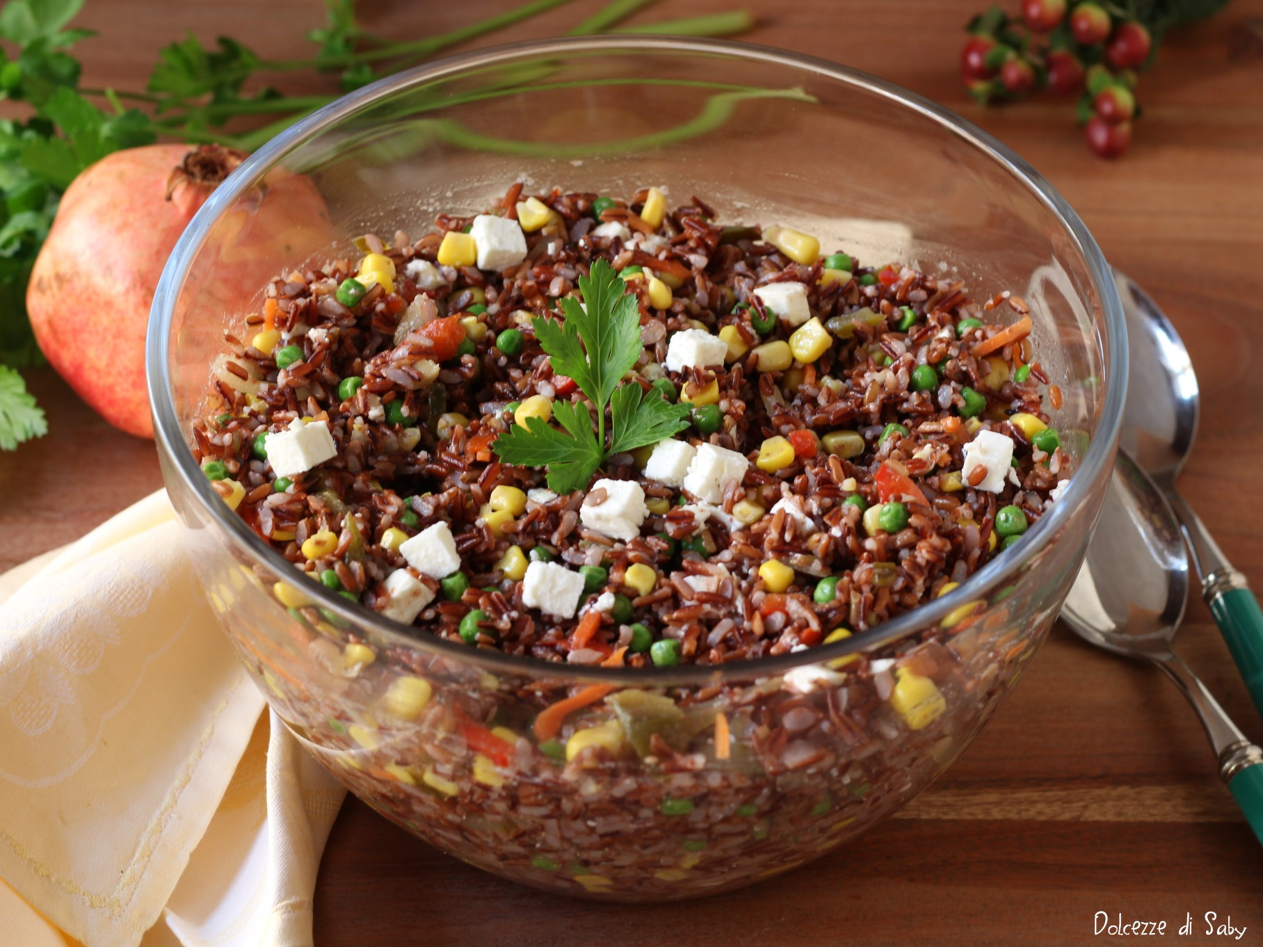 Ensalada de arroz rojo
