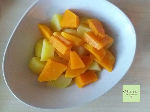 ensalada de calabaza y patatas