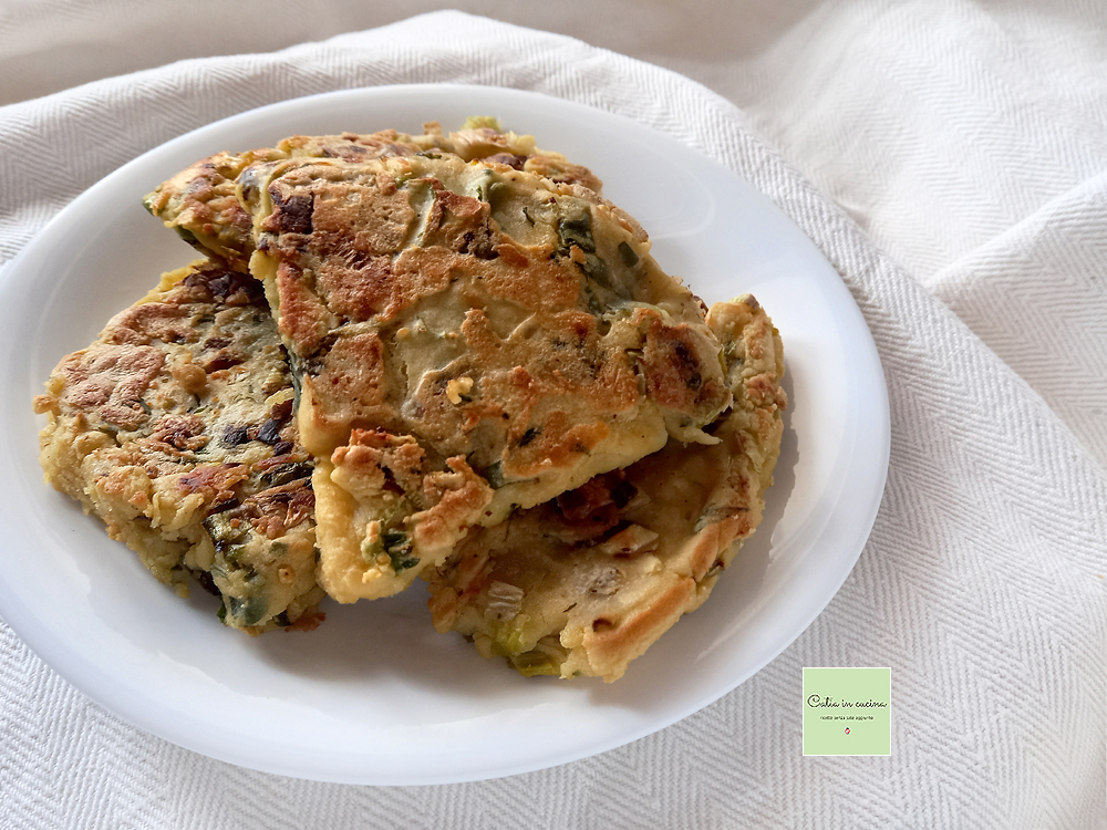 Farifrittata con puerros