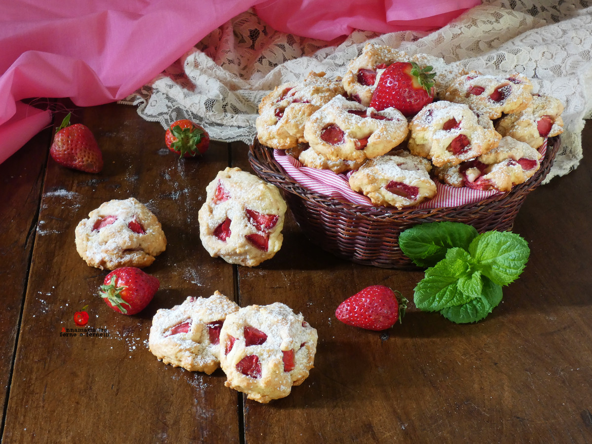 Galletas con fresas