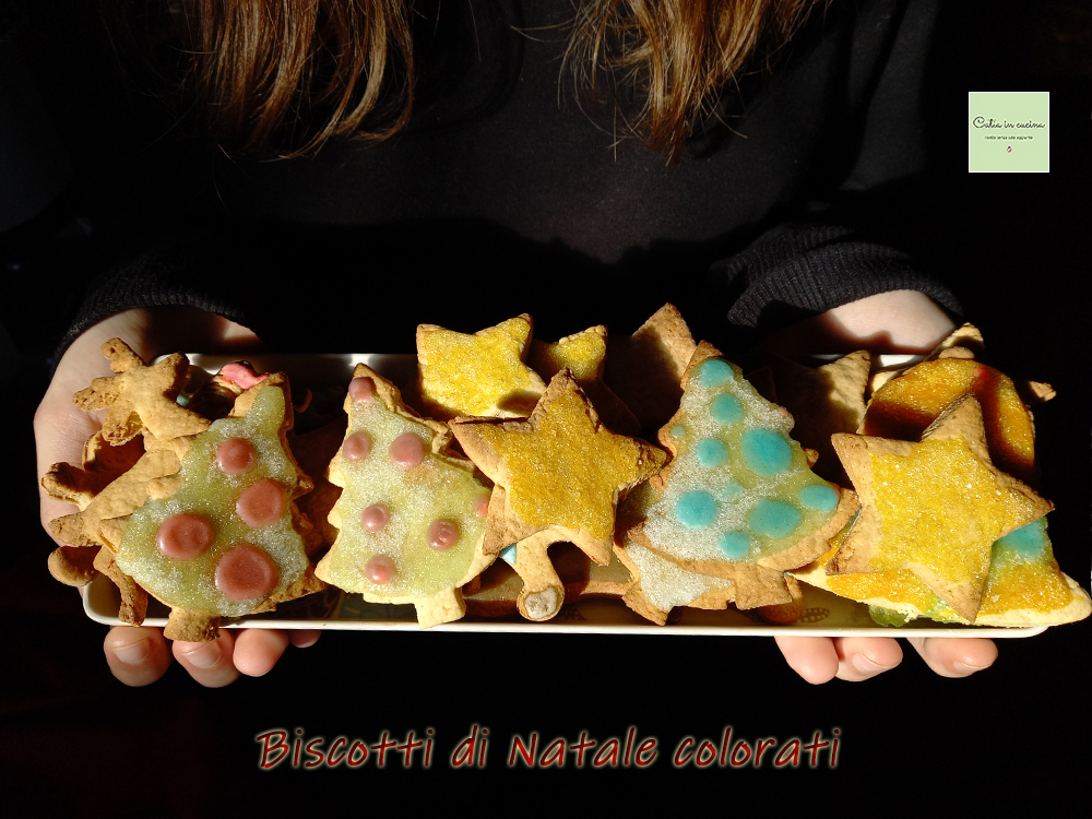 Galletas navideñas coloridas por Flavia y Chiara