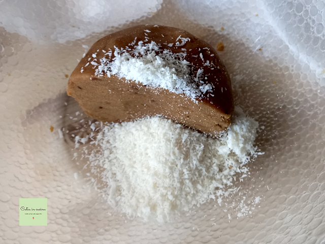 galletas de harina de arroz - adición de coco