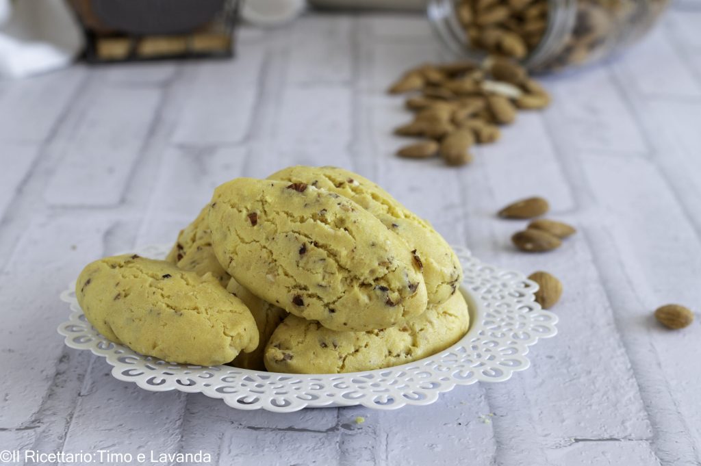galletas de yogur y almendras con harina de arroz