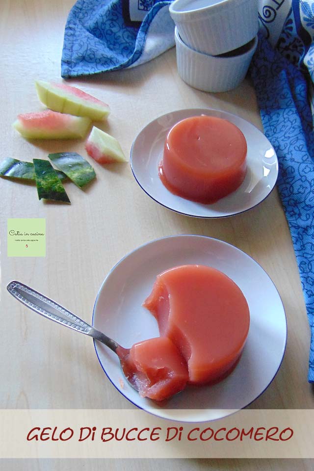 gelatina de cáscaras de sandía