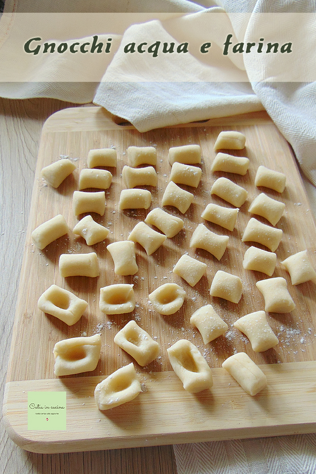 gnocchi de agua y harina receta base