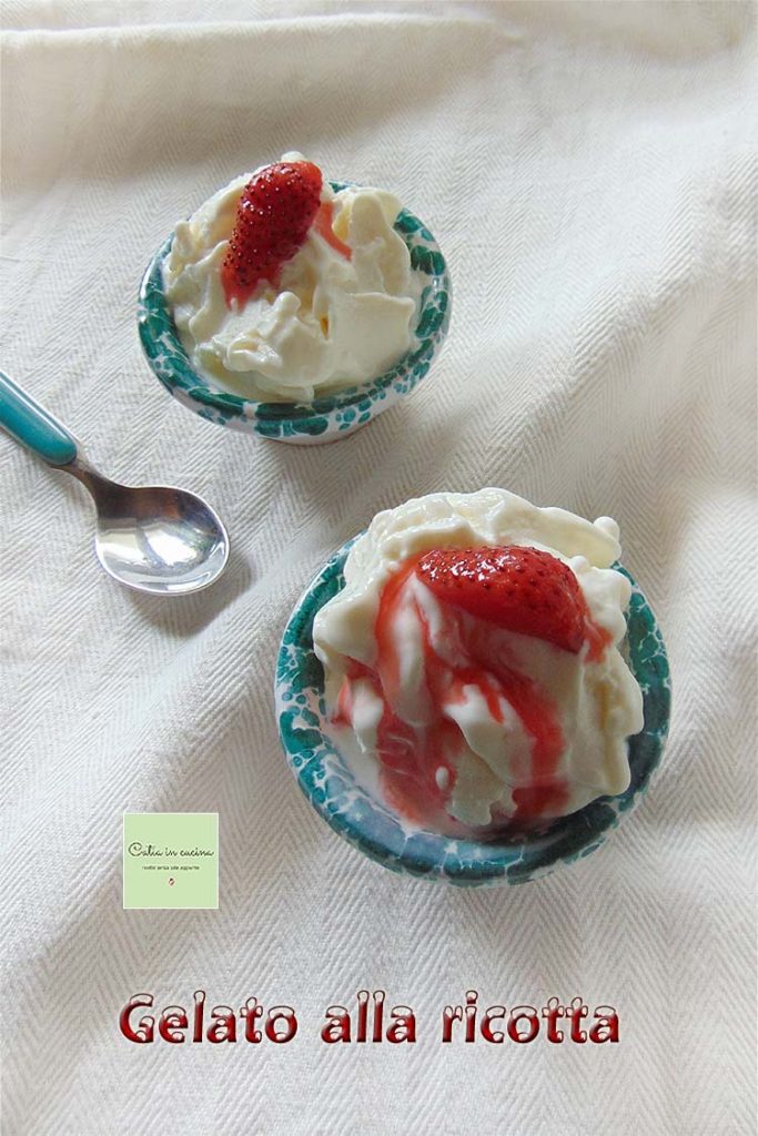 helado de ricotta con heladera