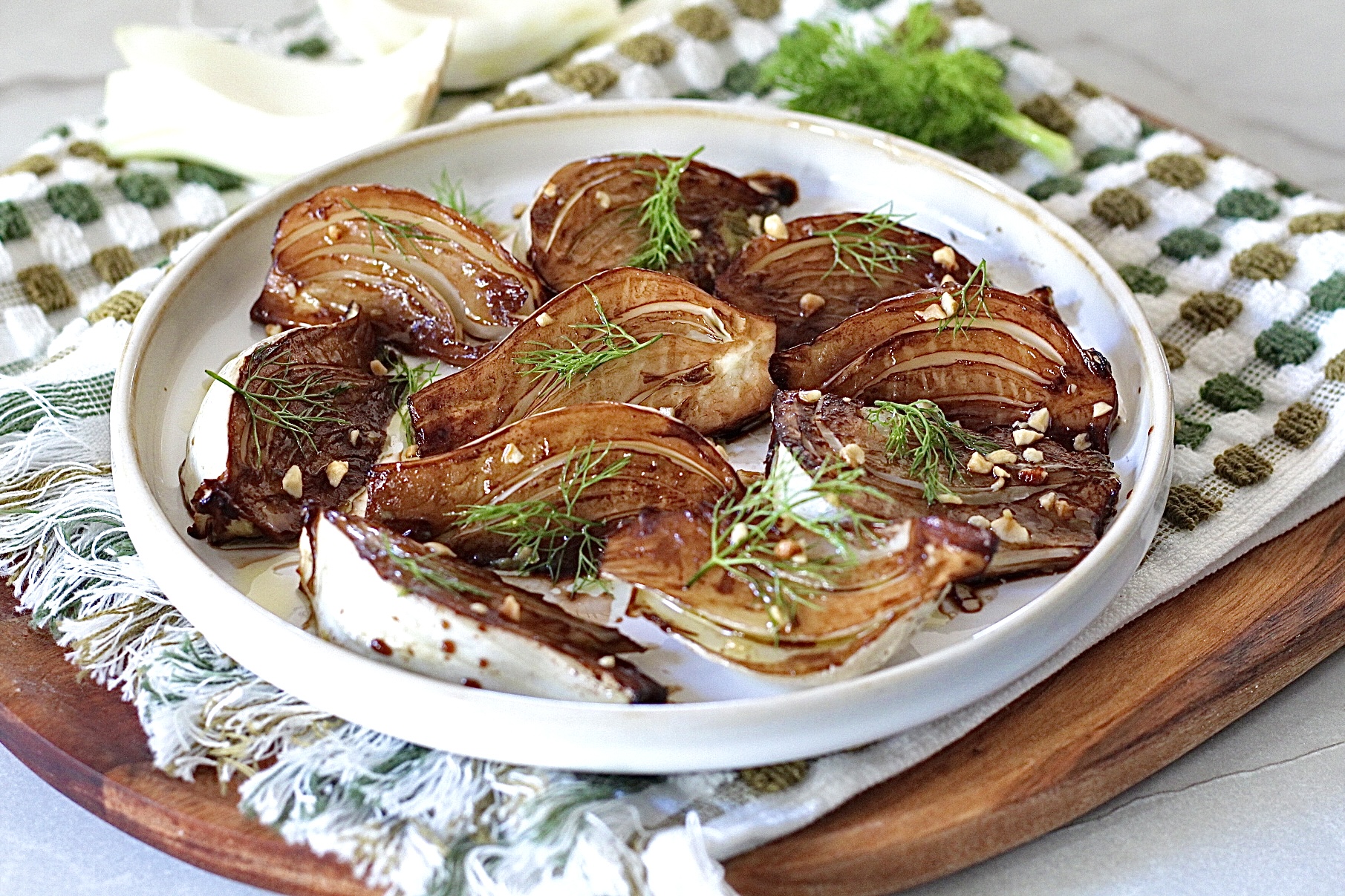 Hinojo al horno glaseado: receta fácil y ligera