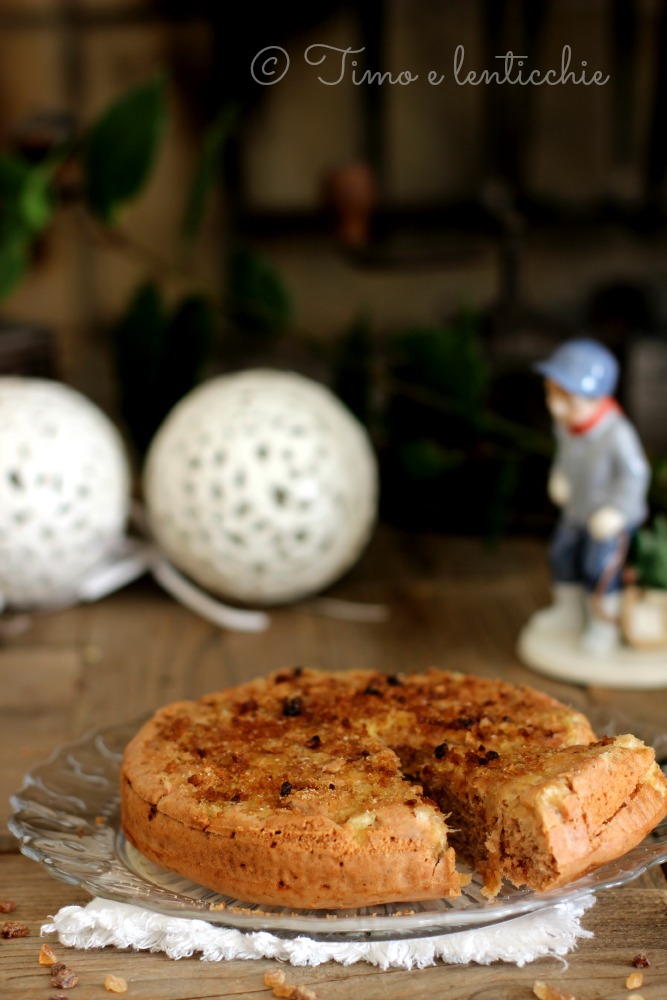 Tarta de piña y manzana eco invertida