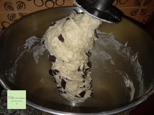 masa - adición de chocolate