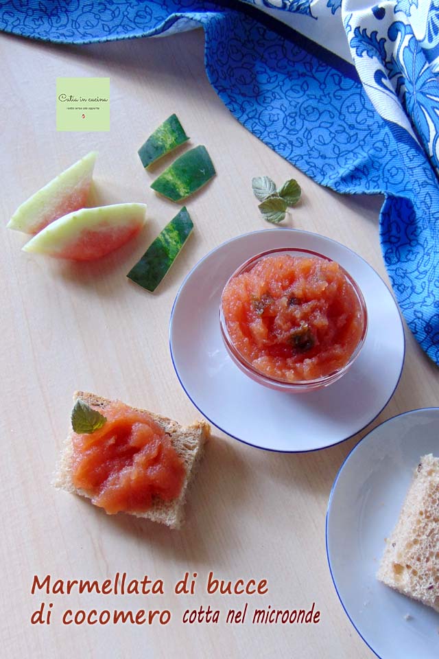 mermelada de cáscaras de sandía