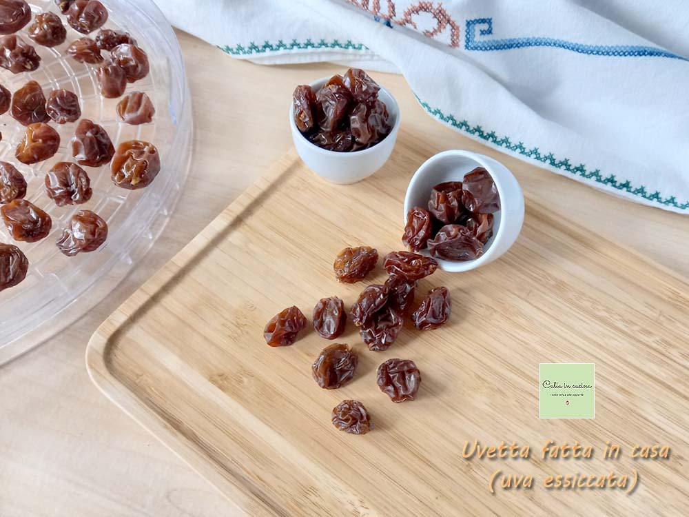 pasas caseras (uvas secas)