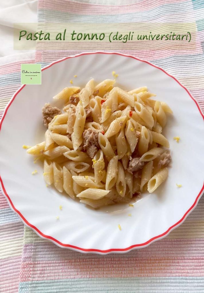 pasta al atún de los universitarios