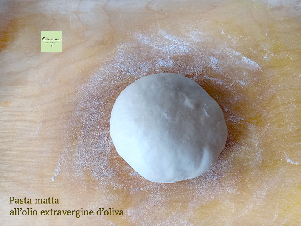 pasta loca con aceite de oliva virgen extra con harina 0