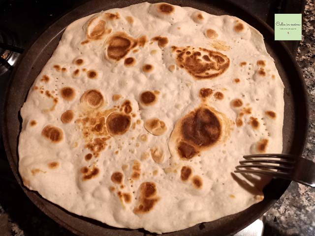 piada sin manteca cocida a la perfección