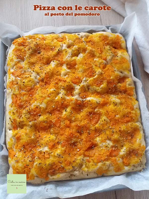 pizza con zanahorias
