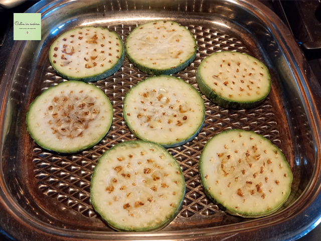 pizzitas de calabacín cocción