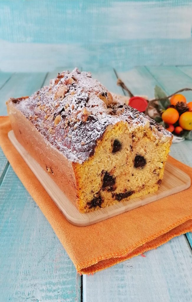 plumcake de calabaza y chocolate