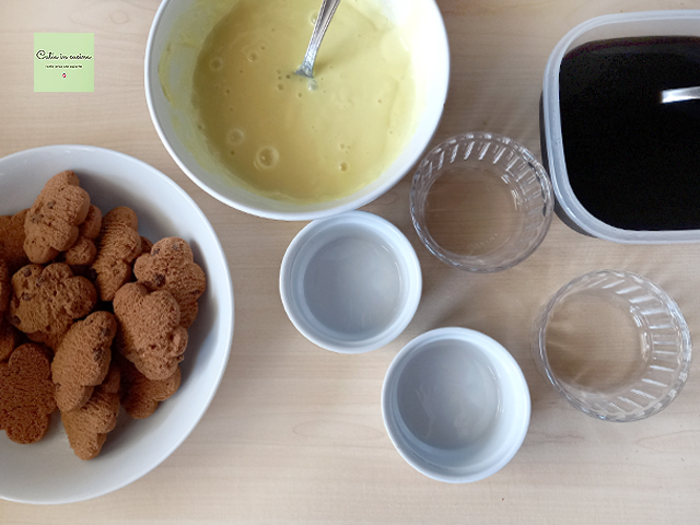 postre de crema y café ingredientes