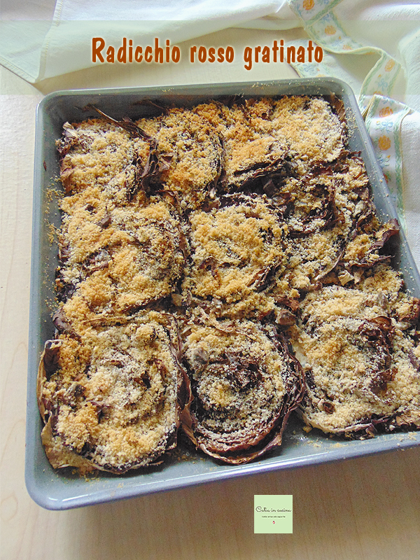radicchio rojo gratinado