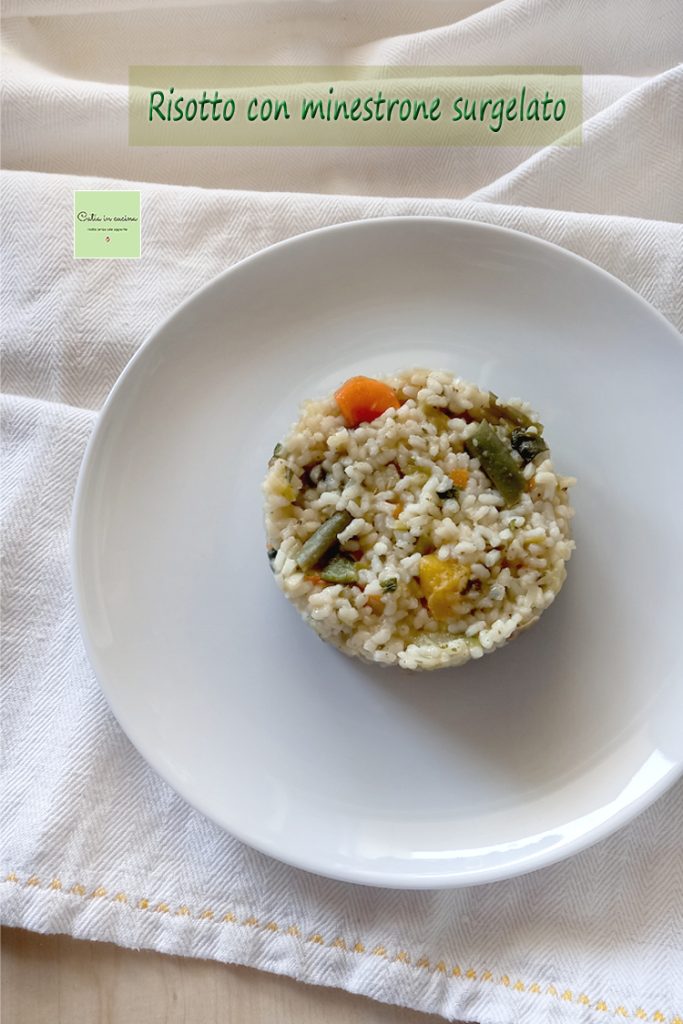 risotto con menestra