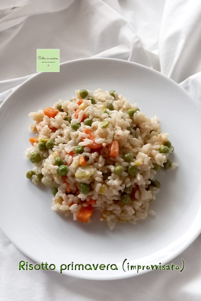 risotto primavera improvisado