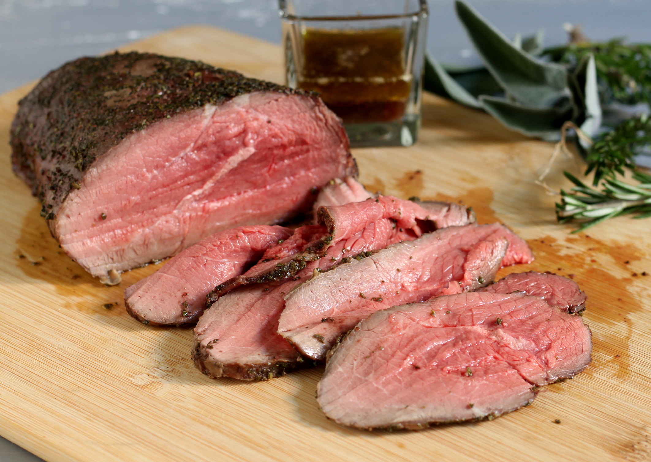 Roast beef con hierbas aromáticas