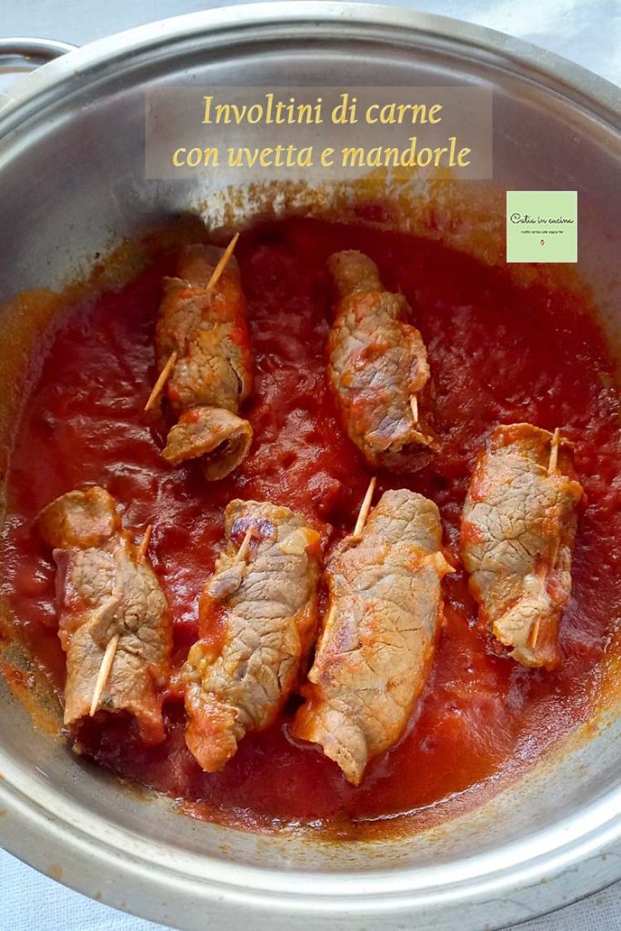 rollitos de carne con pasas y almendras